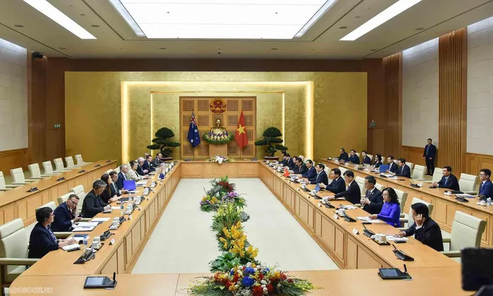 Lễ đón chính thức Thủ tướng Australia Anthony Albanese tại Phủ Chủ tịch ảnh 11 Lễ đón chính thức Thủ tướng Australia Anthony Albanese tại Phủ Chủ tịch