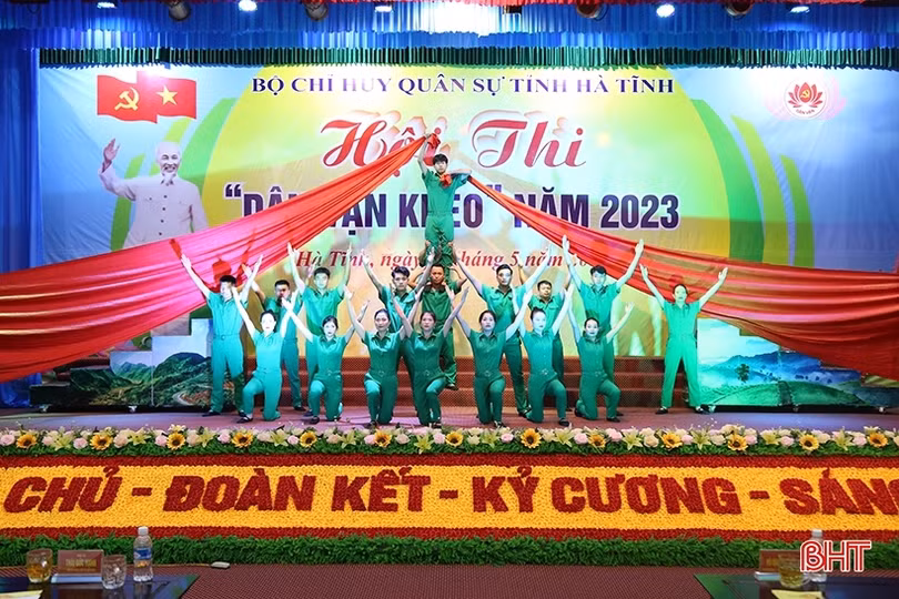 Sôi nổi Hội thi “Dân vận khéo” của lực lượng vũ trang Hà Tĩnh