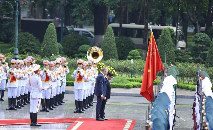 Lễ đón chính thức Thủ tướng Australia Anthony Albanese tại Phủ Chủ tịch ảnh 5 Lễ đón chính thức Thủ tướng Australia Anthony Albanese tại Phủ Chủ tịch