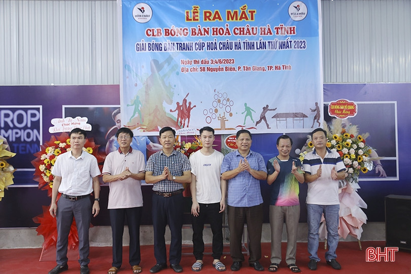 Ra mắt CLB Bóng bàn Hỏa Châu Hà Tĩnh