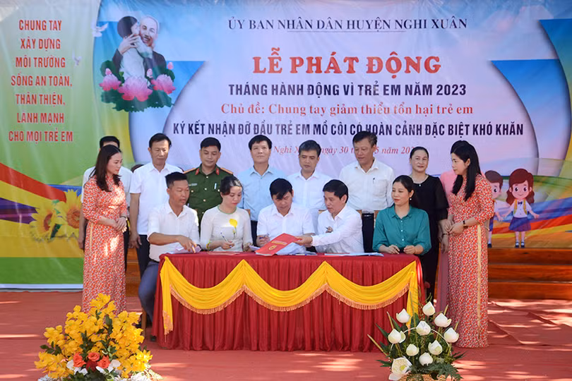 Nghi Xuân chung tay bảo vệ, chăm sóc trẻ em