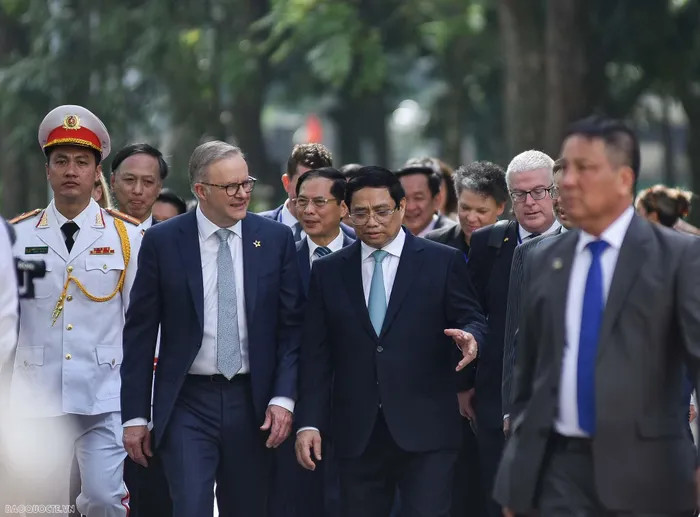 Lễ đón chính thức Thủ tướng Australia Anthony Albanese tại Phủ Chủ tịch ảnh 14 Lễ đón chính thức Thủ tướng Australia Anthony Albanese tại Phủ Chủ tịch