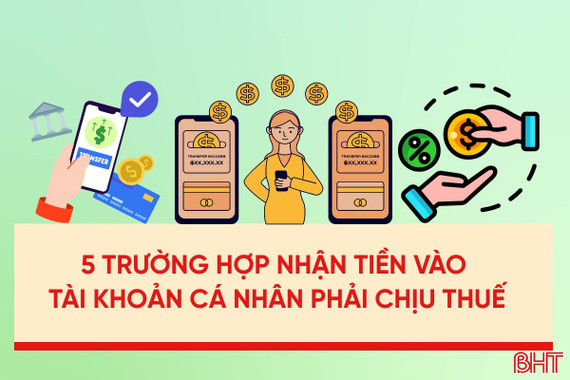 [Motion Graphics] 5 trường hợp nhận tiền vào tài khoản cá nhân phải chịu thuế