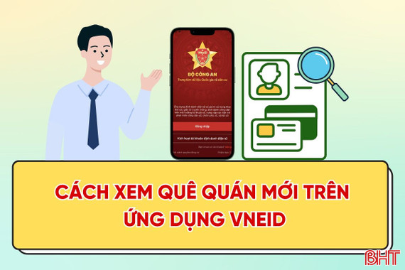 [Motion Graphics] Cách xem quê quán mới trên ứng dụng VNeID