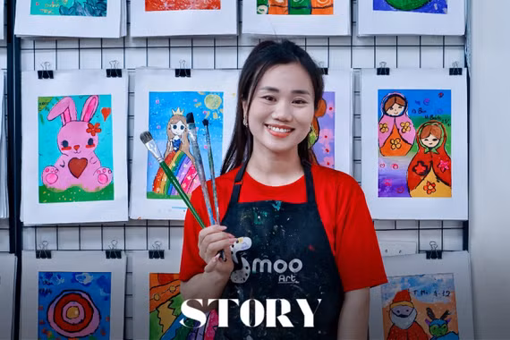 Tôi dạy trẻ vẽ tranh ngày Giải phóng miền Nam