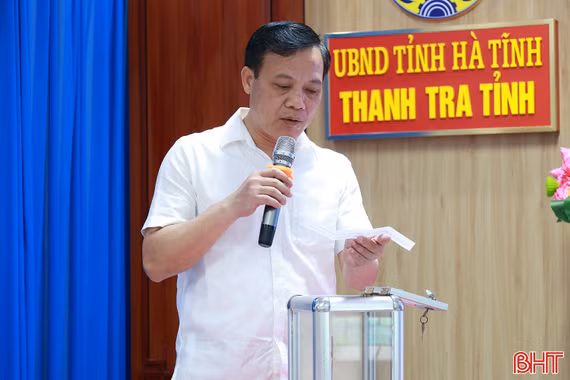 Thanh tra Hà Tĩnh bốc thăm lựa chọn người xác minh tài sản thu nhập