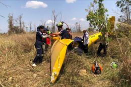Rơi máy bay tại Thủ đô Viêng Chăn, 2 người thiệt mạng