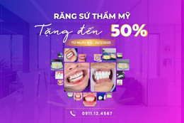 Ưu đãi đến 50% khi làm răng sứ thẩm mỹ tại Nha khoa Mai Hùng Group