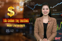Tài chính thị trường ngày 29/10: Giá vàng thế giới giảm tiếp hơn 50 USD/ounce
