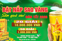 Săn quà Tết vui cùng Bia Sao Vàng Special 250ml