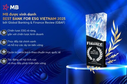 MB được vinh danh “Best Bank for ESG Vietnam 2025” bởi Global Banking & Finance Review