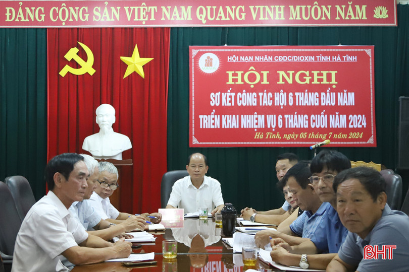 Ông Nguyễn Minh Nguyên - Chủ tịch Hội Nạn nhân CĐDC/dioxin tỉnh chủ trì hội nghị. 5.jpg