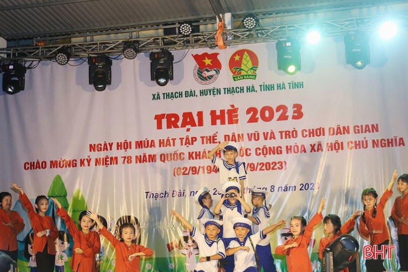 Nhiều sân chơi bổ ích cho trẻ em được các cấp bộ đoàn, hội đồng đội tổ chức. Ảnh: Tư liệu 110.jpg