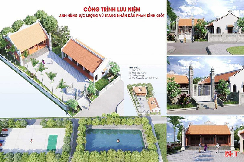 Ngày 25/2/2024, công trình lưu niệm anh hùng Phan Đình Giót được khởi công xây dựng tại xã nào của huyện Cẩm Xuyên?