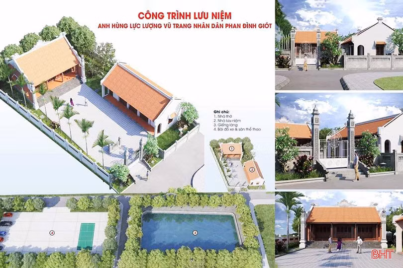 Ngày 25/2/2024, công trình lưu niệm anh hùng Phan Đình Giót được khởi công xây dựng tại xã nào của huyện Cẩm Xuyên?