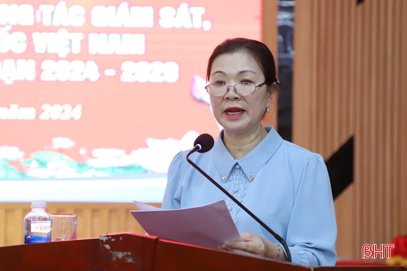 Phó Chủ tịch Ủy ban Trung ương MTTQ Việt Nam Trương Thị Ngọc Ánh phát biểu khai mạc hội thảo. 1.jpg