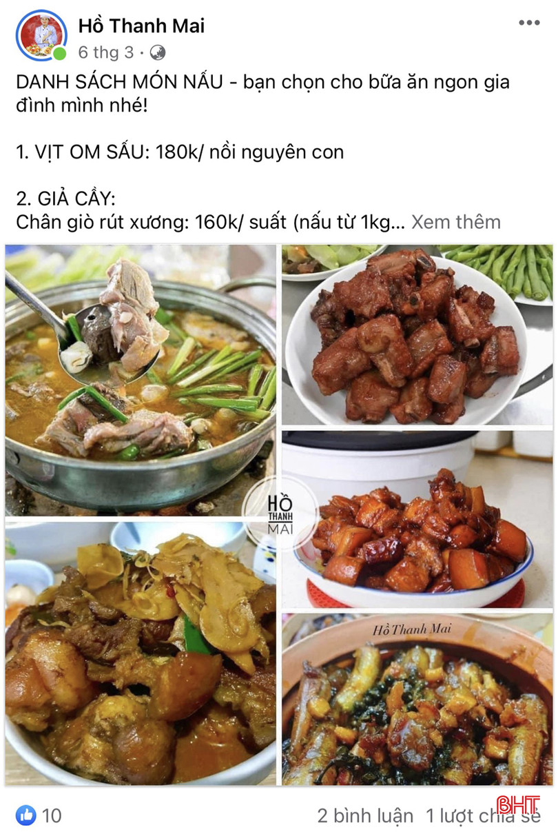 Ngoài dịch vụ thức ăn chế biến sẵn, nhiều người cũng cung cấp những món ăn đã nấu chín cho khách hàng. 2.jpg