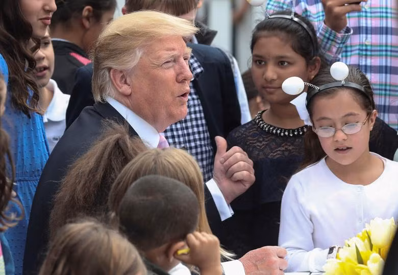 Vợ chồng Tổng thống Donald Trump tổ chức Lễ Phục sinh cho trẻ em tại Nhà Trắng
