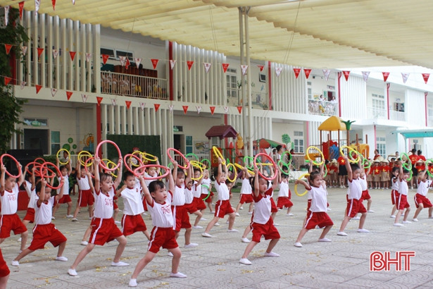 Học sinh mầm non iSchool Hà Tĩnh sôi động với “Kids Olympiad 2019