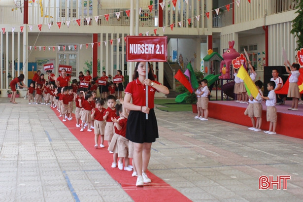 Học sinh mầm non iSchool Hà Tĩnh sôi động với “Kids Olympiad 2019