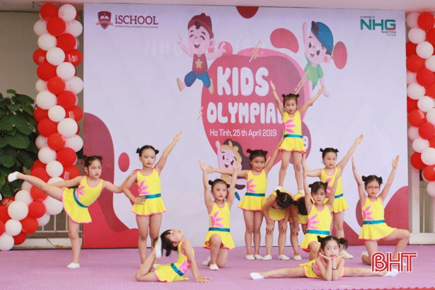Học sinh mầm non iSchool Hà Tĩnh sôi động với “Kids Olympiad 2019