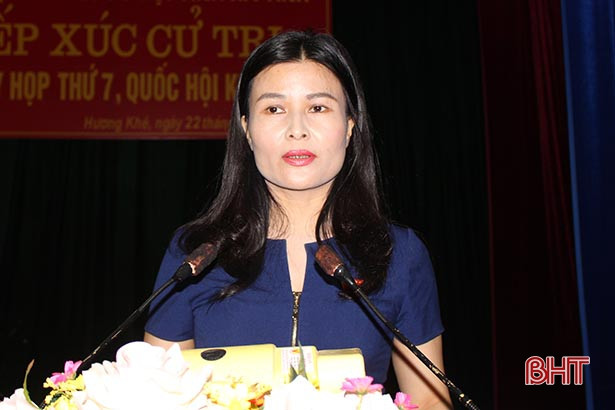 Cử tri Hương Khê kiến nghị xem xét sửa đổi, bổ sung các dự án luật