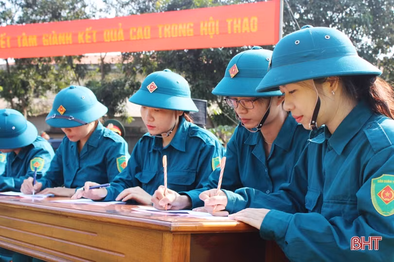 Hội thao huấn luyện tự vệ TP Hà Tĩnh đợt 1 năm 2019