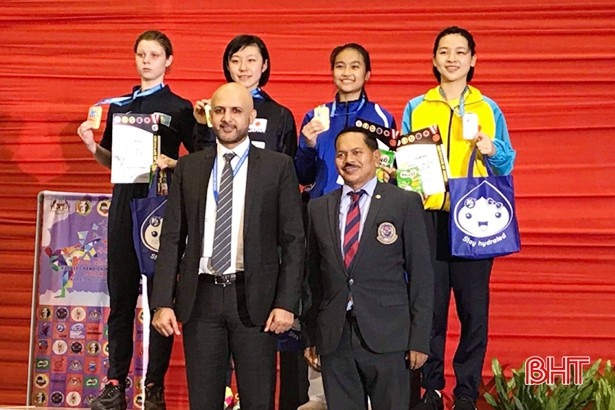 Vận động viên Hà Tĩnh giành HCV tại Giải vô địch karatedo trẻ châu Á