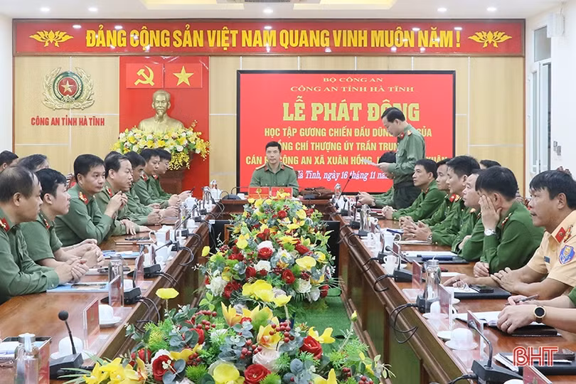 Phát động học tập gương chiến đấu dũng cảm của Thượng úy Trần Trung Hiếu