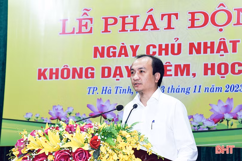 TP Hà Tĩnh phát động “Ngày Chủ nhật không dạy thêm, học thêm”