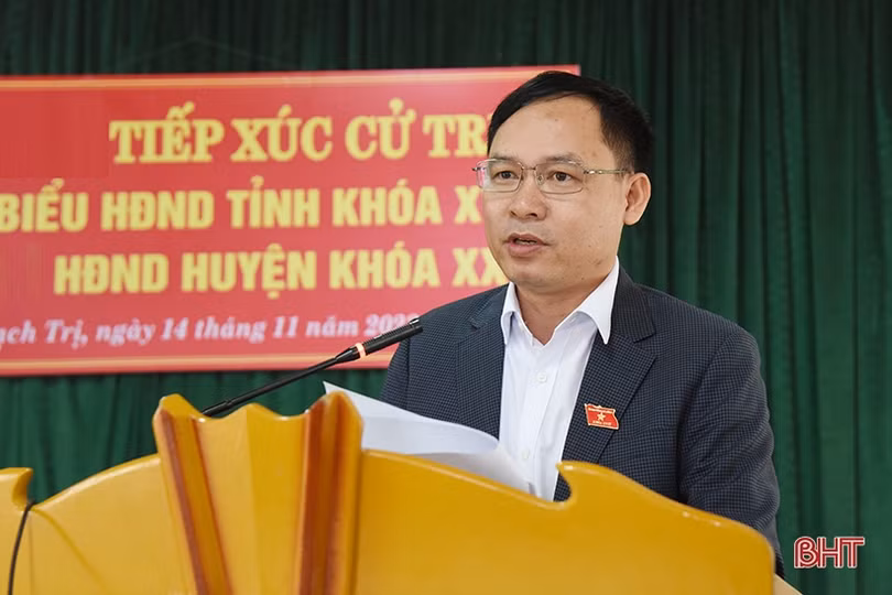 Đại biểu HĐND tỉnh tiếp xúc cử tri tại Vũ Quang, Thạch Hà