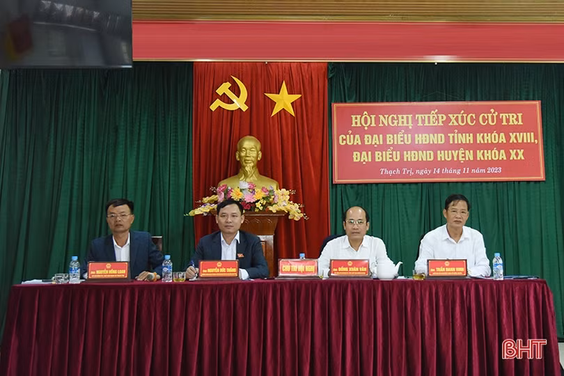 Đại biểu HĐND tỉnh tiếp xúc cử tri tại Vũ Quang, Thạch Hà