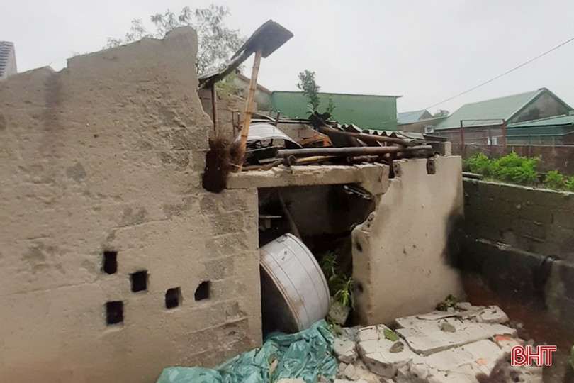 Huyện Lộc Hà gấp rút khắc phục hậu quả mưa lụt