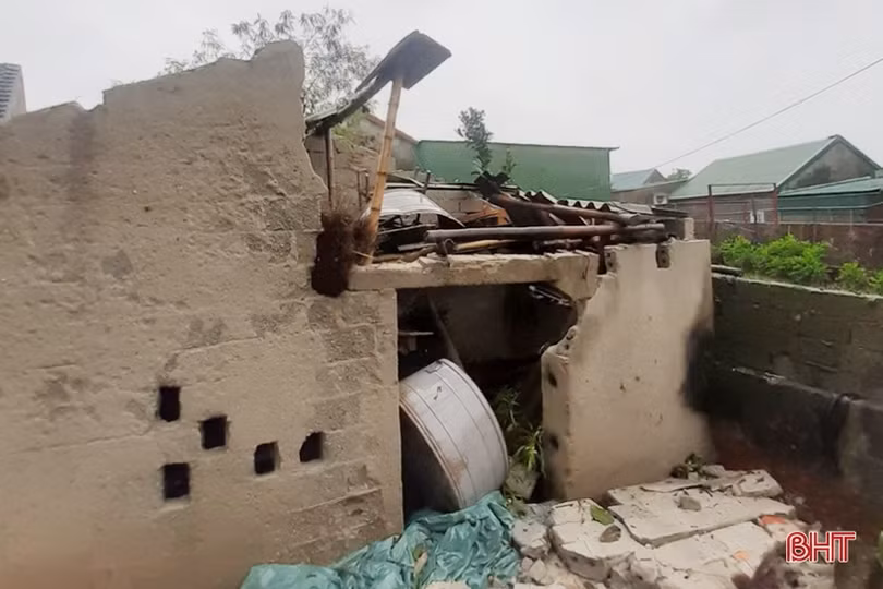 Huyện Lộc Hà gấp rút khắc phục hậu quả mưa lụt