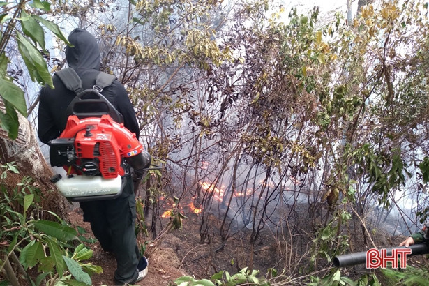 Huy động 700 người kịp thời khống chế cháy rừng ở Can Lộc