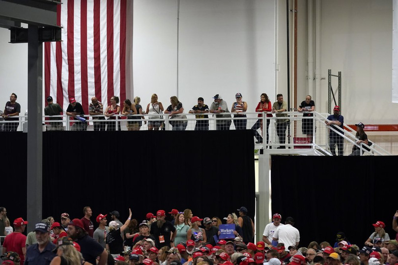 Quang cảnh buổi mít tinh vận động tranh cử gây tranh cãi của Tổng thống Donald Trump