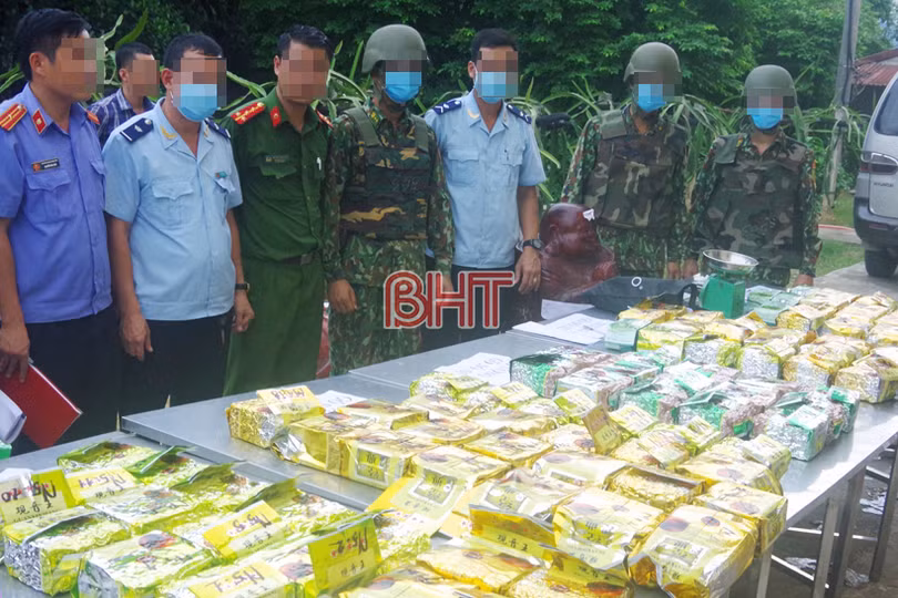 Các lực lượng biên phòng, công an ở Hà Tĩnh phối hợp phá chuyên án lớn, thu hơn 237 kg ma túy các loại