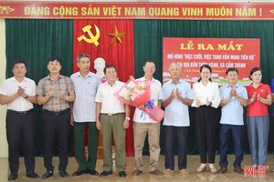 Ra mắt mô hình “việc cưới, việc tang văn minh tiến bộ” ở Cẩm Xuyên