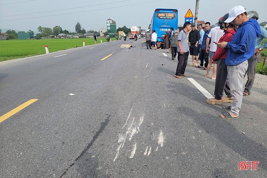Hiện trường vụ tai nạn.