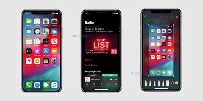 iOS 13 lộ diện - Dark Mode, nhiều ứng dụng được làm mới