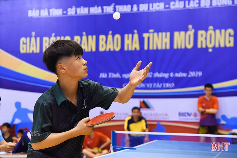 Khai mạc Giải Bóng bàn Báo Hà Tĩnh mở rộng năm 2019