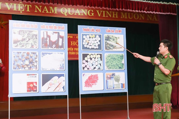 Truyền thông phòng chống tệ nạn ma túy, đảm bảo ATGT, PCCC tại huyện miền núi Hương Sơn