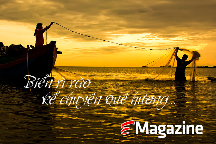 Biển rì rào “kể chuyện” quê hương…