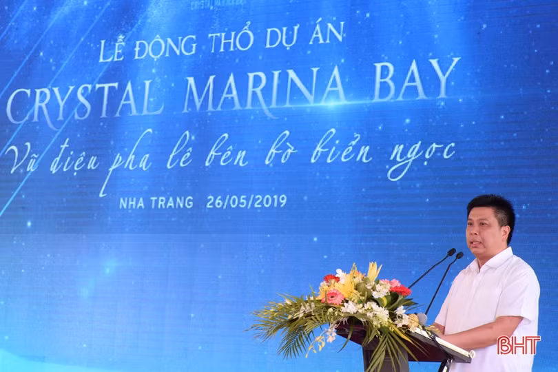 Tập đoàn Crystal Bay động thổ Tổ hợp giải trí - nghỉ dưỡng biển quốc tế Crystal Marina Bay