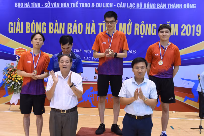 Giải Bóng bàn Báo Hà Tĩnh mở rộng kết thúc thành công