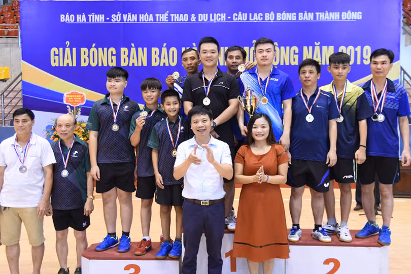 Giải Bóng bàn Báo Hà Tĩnh mở rộng kết thúc thành công