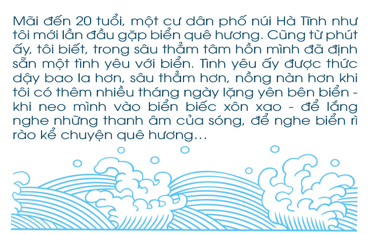 Biển rì rào “kể chuyện” quê hương…