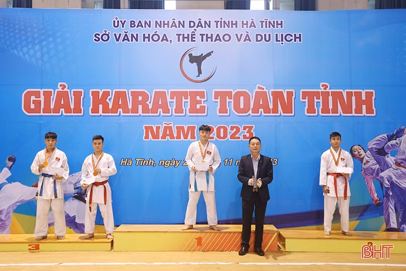 TP Hà Tĩnh nhất toàn đoàn Giải Karate toàn tỉnh