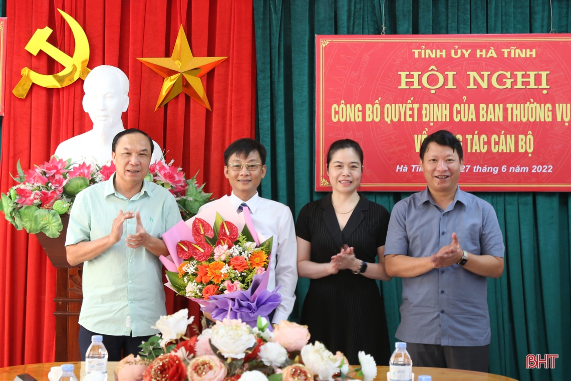 Hà Tĩnh bổ nhiệm Phó Trưởng ban chuyên trách Ban Bảo vệ, chăm sóc sức khỏe cán bộ tỉnh