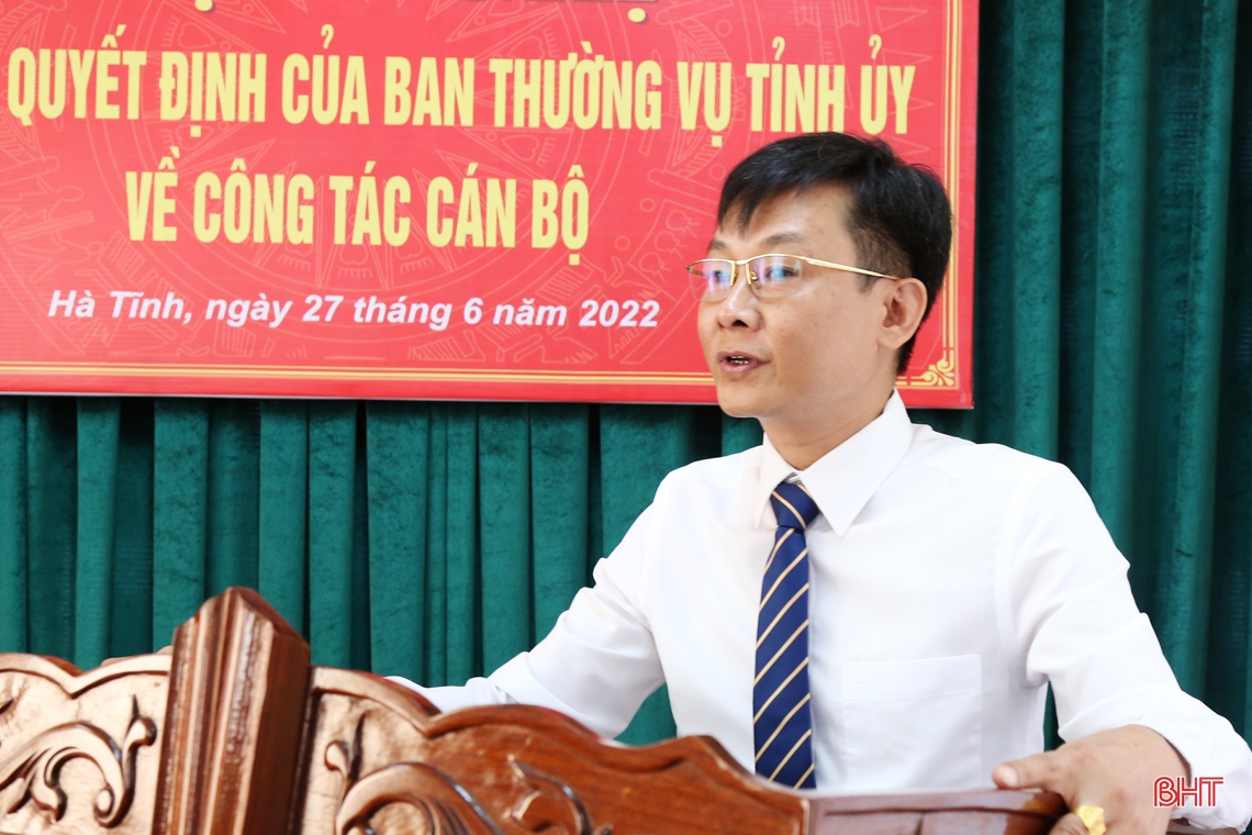 Hà Tĩnh bổ nhiệm Phó Trưởng ban chuyên trách Ban Bảo vệ, chăm sóc sức khỏe cán bộ tỉnh